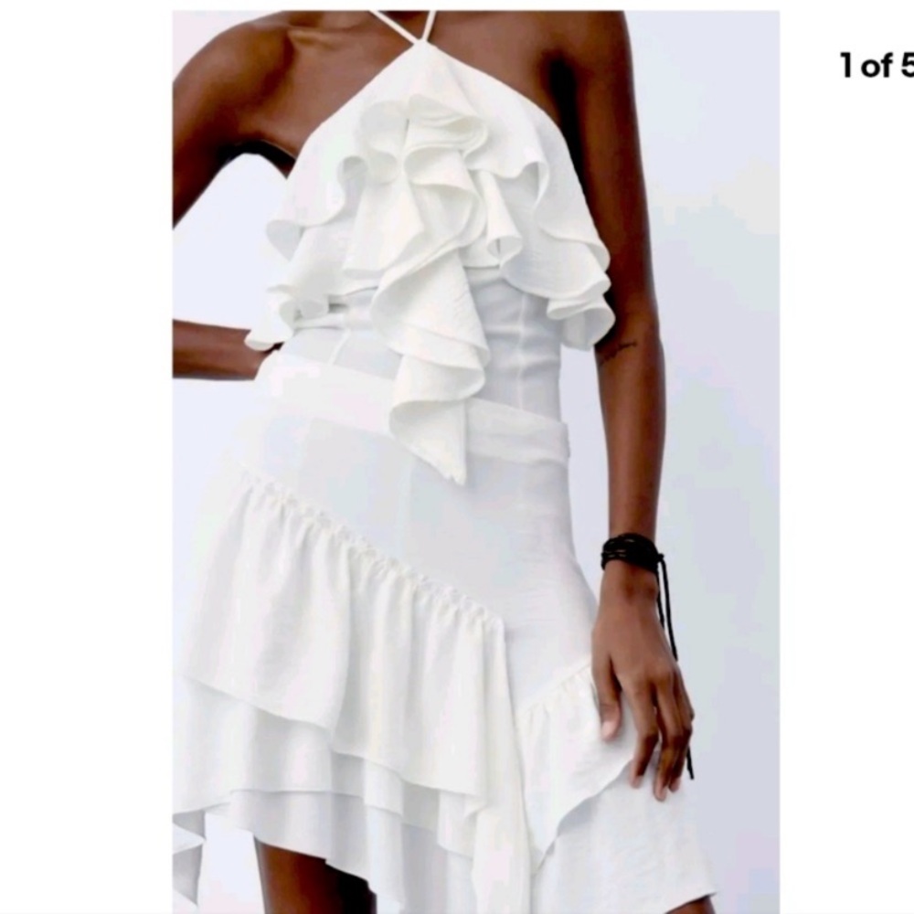 Zara Ruffled Bodysuit - Picture 2 of 5